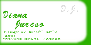 diana jurcso business card